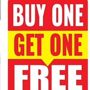Buy one get one FREE